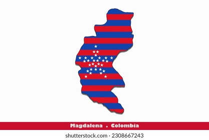 Bandera Magdalena - Departamentos de Colombia