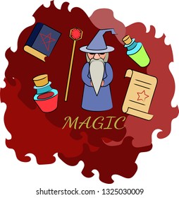 Mage and craft attributes, flasks, staff, books, scrolls
