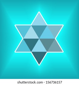 magen david modern background