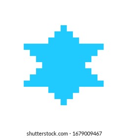 magen david star israel symbol symbol sign pixel