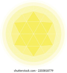 Magen David. Star od David with triangle pattern.