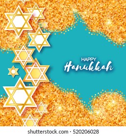 Magen David stars. Papercraft jewish holiday symbol