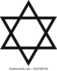 
Magen David (The Shield of David, or The Star of David, or The Seal of Solomon), the Jewish Hexagram. Traditional Hebrew sign and one of the main symbols of Israel, Judaism and Jewish identity.

