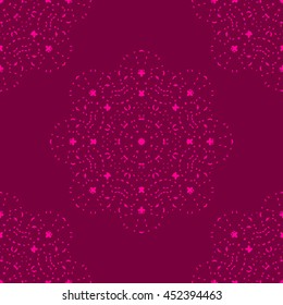 Magenta abstract background, striped textured geometric seamless pattern