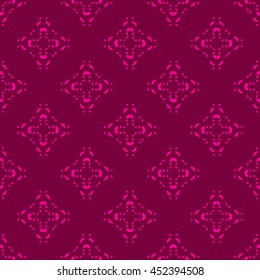 Magenta abstract background, striped textured geometric seamless pattern