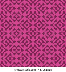 Magenta abstract background, striped textured geometric seamless pattern