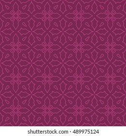 Magenta abstract background, striped textured geometric seamless pattern