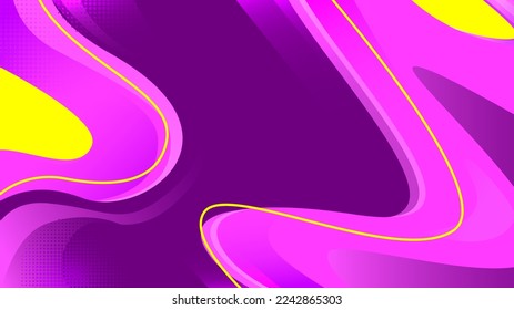 Magenta abstract background with yellow accent good for banner, background, texture, and etc