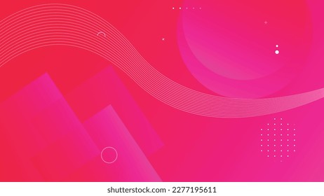 Magenta Abstract red and pink color vector Wavy line eps Background.