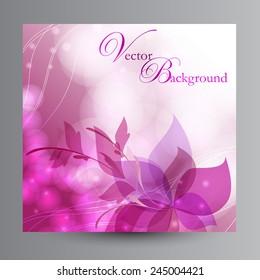 Magenta background with a flower