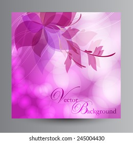 Magenta background with a flower
