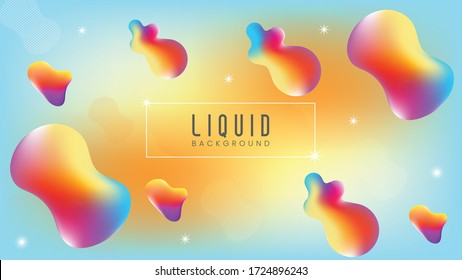 Magenta Blue Liquid Fluid Background