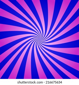 Magenta blue spiral background - vector version