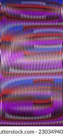 Magenta color linear abstract texture on grid background moire effect in trendy colors of the year. Metaverse concept background for wall art, panel, poster, web banner, mobile apps, interior. 