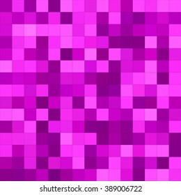 Magenta color square mosaic vector background design