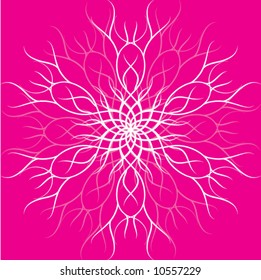 Magenta Floral Circle
