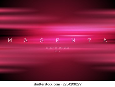 Magenta glowing shiny smooth stripes abstract trendy background. Vector design