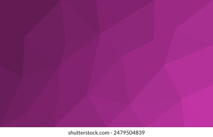 Magenta gradient in abstract polygon shape background texture. modern mosaic illustration with triangle shape pattern elements for display, business, website, surface, advertising, display, idea