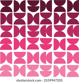 Magenta Gradient Bauhaus Pattren, for print, background, design elemment and pattren 