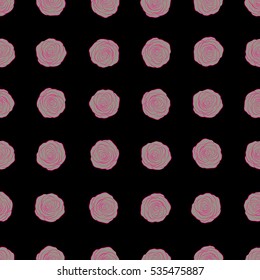 Magenta and gray flower petals, close up roses, beautiful abstract seamless pattern.
