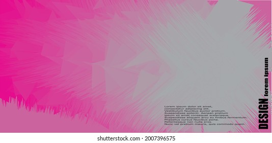 Magenta grunge pattern banner template