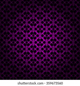 Magenta lights abstract geometric shape on dark background