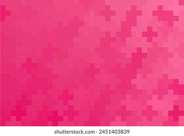 Magenta pixel background, gradient abstract tile background. Artistic puzzle background.