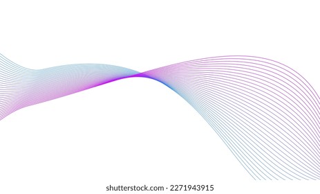 magenta purple blue wavy tech lines abstract background illustration eps 