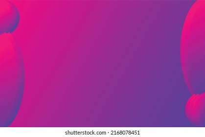 Magenta and purple gradient background with oval shapes decoration. Background with copyspace. Suitable for wallpaper, card, cover, backdrop, and template.