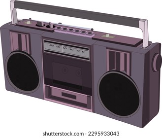 Magenta radio cassettes and grades with a single deck for cassette tapes