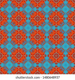 Magenta, red and blue vector polygonal illustration, which consist of rectangles. Rectangular pattern for your business design. Geometric background in Origami style with gradient.