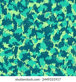 Magenta Repeated Urban Graphic Pattern. Saturated Seamless Summer Vector Graffiti. Purple  Seamless Pattern. Dark Repeated Doddle Graphic Texture. Camouflage Fabric