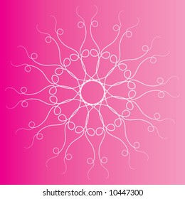 magenta ring abstract background