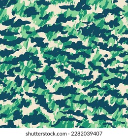 Magenta Seamless Abstract Vector Wallpaper. Yellow Repeated Camo Graphic Illustration. Red  Seamless Pattern. Multicolor Seamless Doddle Graphic Wrapping. Camouflage Color