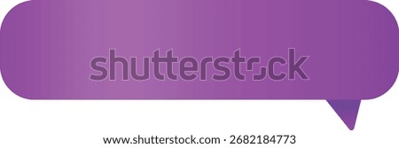 Magenta speech bubble with rounded corners
