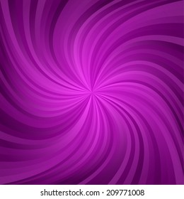 Magenta spiral pattern background - vector version