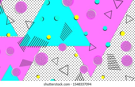 Magenta Vector Drawing. Blue Flat Fashion. Textile Flyer. 80s Banner. Pink Vintage Backdrop. Child Ornament. Navy Hipster Cover.