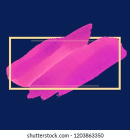 Magenta watercolor banner design vector