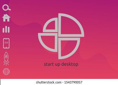 magenta wave gradient desktop background