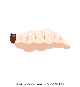 Maggot or larva vector illustration