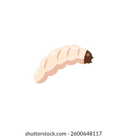 Maggot or larva vector illustration