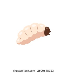 Maggot or larva vector illustration