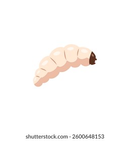 Maggot or larva vector illustration