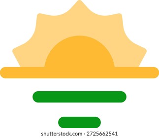 maghrib flat style icon design