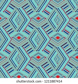 Magian abstract background multicolor cube geometric pattern seamless.