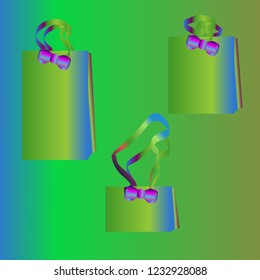 Magian multicolored geometric simple shop package.