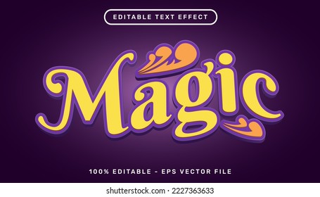 magic 3d text effect and editable text effect