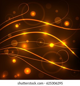Magic abstract background. Light waves.