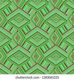 Magic abstract background multicolor cube geometric pattern seamless.