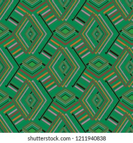 Magic abstract background multicolored cube geometric pattern seamless.